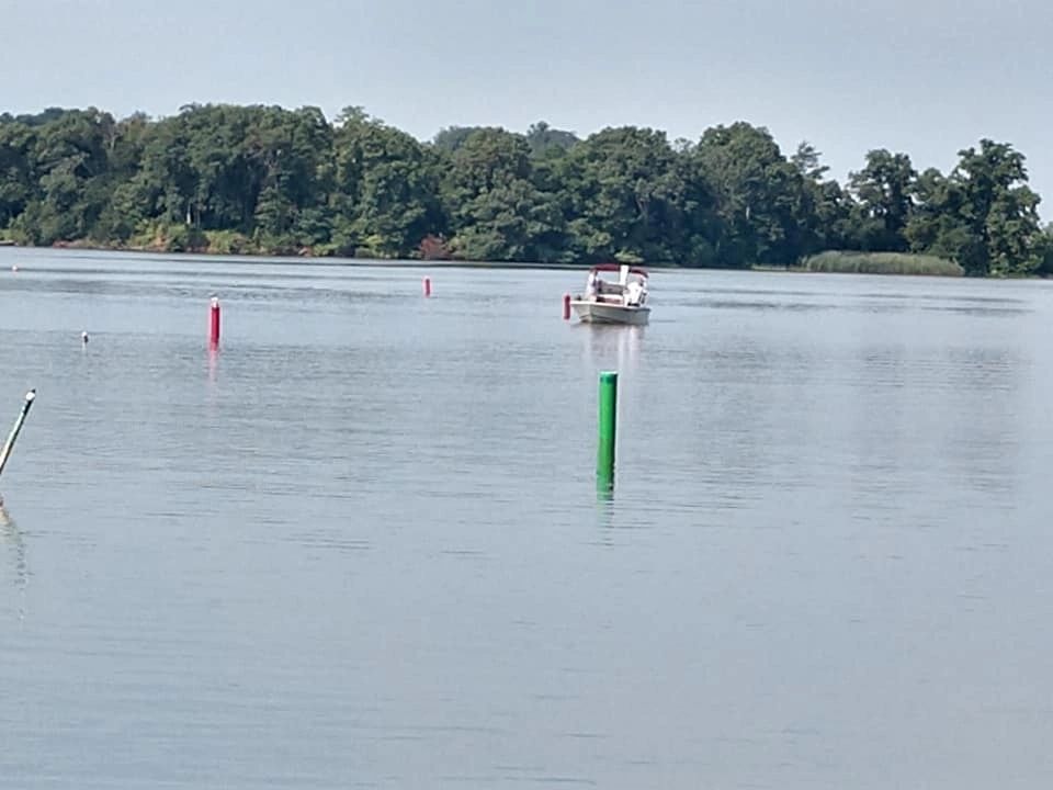Club members at the water